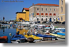 boats, europe, harbor, horizontal, pirano, slovenia, water, photograph