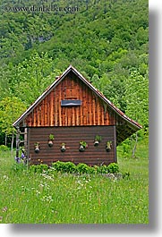 barn, europe, fields, slovenia, triglavski narodni park, vertical, wildflowers, photograph