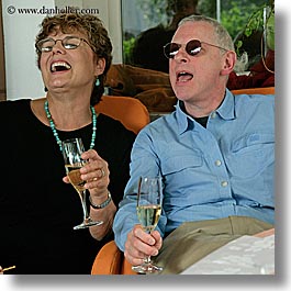 barry, barry goldberg, champagne, europe, groups, happy, laugh, men, patty, slovenia, square format, womens, photograph