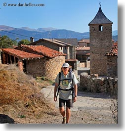 images/Europe/Spain/Ansovell/church-belfry-houses-n-hiker-05.jpg