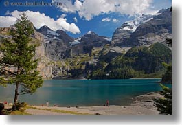 images/Europe/Switzerland/Kandersteg/LakeOeschinensee/people-by-lake-n-mtns-01.jpg