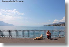 images/Europe/Switzerland/Montreaux/Misc/woman-n-dog-by-lake.jpg