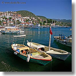 boats, europe, harbor, kas, square format, turkeys, water, photograph
