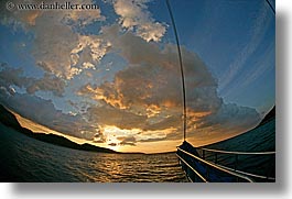 clouds, europe, fisheye lens, horizontal, ocean, ocean scenics, sunsets, turkeys, photograph