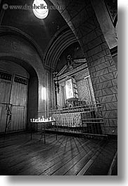 images/LatinAmerica/Ecuador/Quito/Churches/skylight-candles-n-altar-bw.jpg