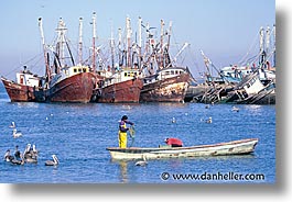 estuary, fishermen, horizontal, latin america, mexico, photograph