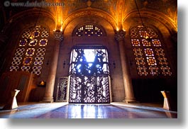 images/MiddleEast/Israel/Jerusalem/ReligiousSites/Gethsemane/glowing-door-n-stained-glass-cross-windows-1.jpg