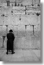 images/MiddleEast/Israel/Jerusalem/WesternWall/man-praying-at-wall-1-bw.jpg