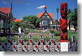 horizontal, maori, new zealand, sculptures, photograph